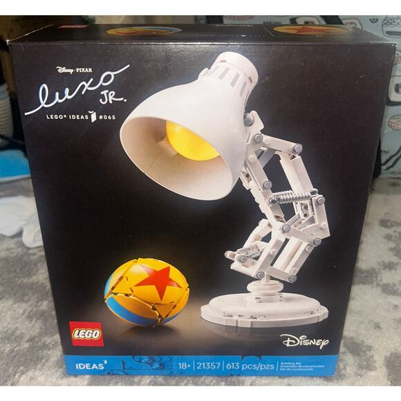 Lego Ideas Disney Pixar Luxo Jr Lamp Building Set (NEW) - Picture 1 of 2